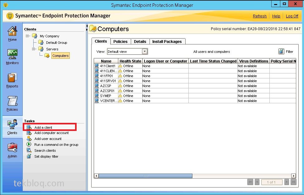 Symantec Endpoint Protection Update Policy Remotely