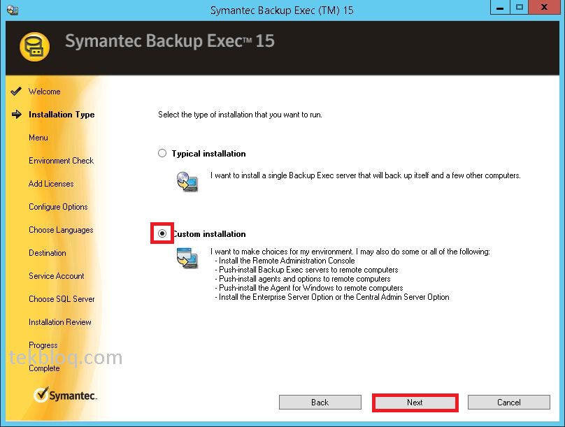 Manually Install Backup Exec Agent