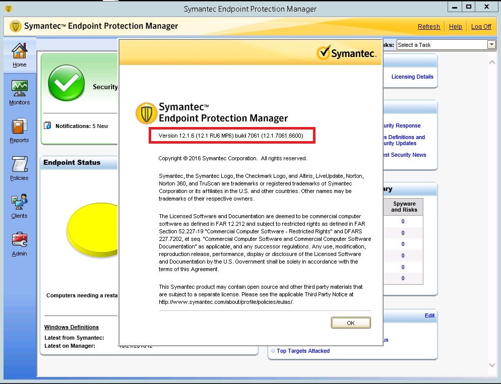 symantec endpoint protection smc stop